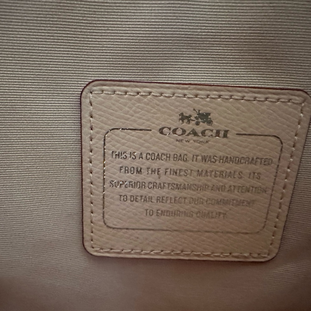 Coach Brown Laser-Cut Tote Bag - Picture 3 of 12